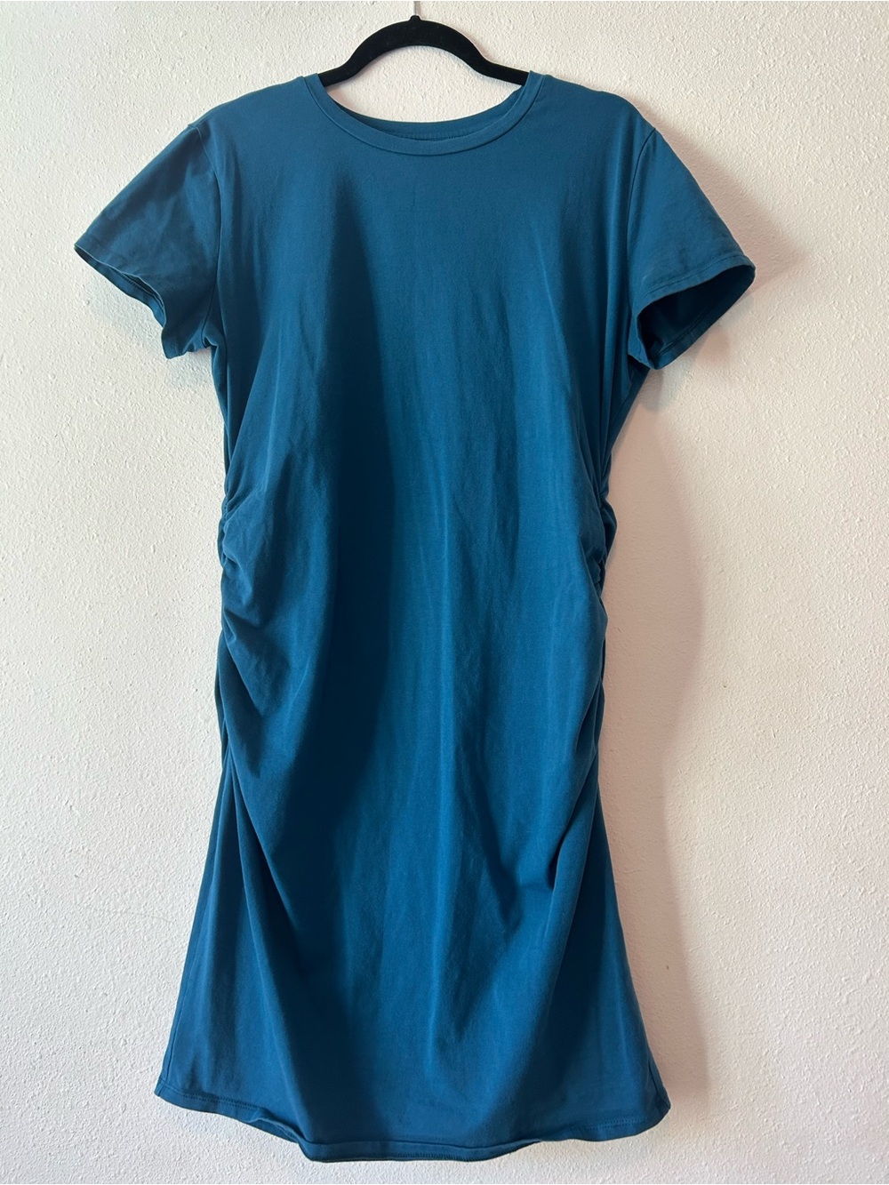 Everyday Teal Midi T-Shirt Dress - Comfortable Casual Style